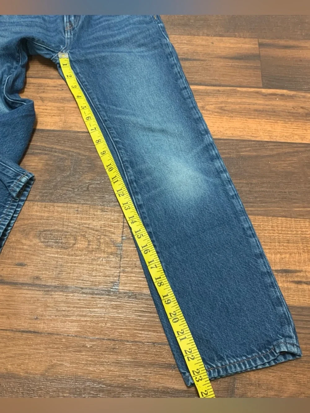 Gap Kids 90's Original Straight Jeans Blue Denim Adjustable Waist Size 10 Cotton - Picture 6 of 8